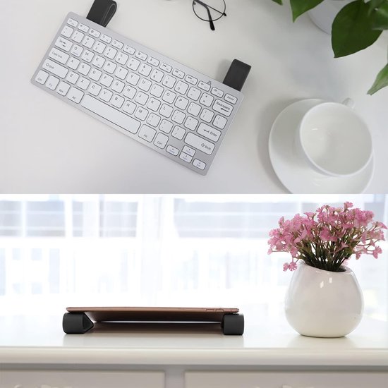 Universal Laptop Stands- Anti-Slip Silicone Tilting Keyboard Riser [4 ...