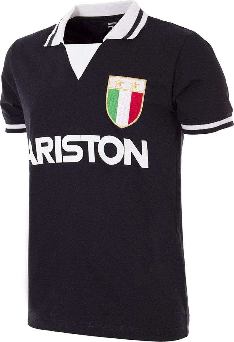 COPA - Juventus FC Uitshirt 1986/87 Retro Voetbalshirt - Heren - Zwart - XS