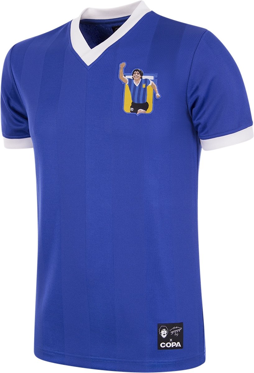 COPA Football - Maradona X COPA Argentinië 1986 Uit - Retro Voetbalshirt - Heren - M - Blauw
