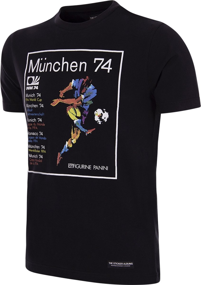 846x1200.jpg COPA - Panini FIFA Duitsland 1974 WK T-shirt - Heren - Zwart - L - Afbeelding 1