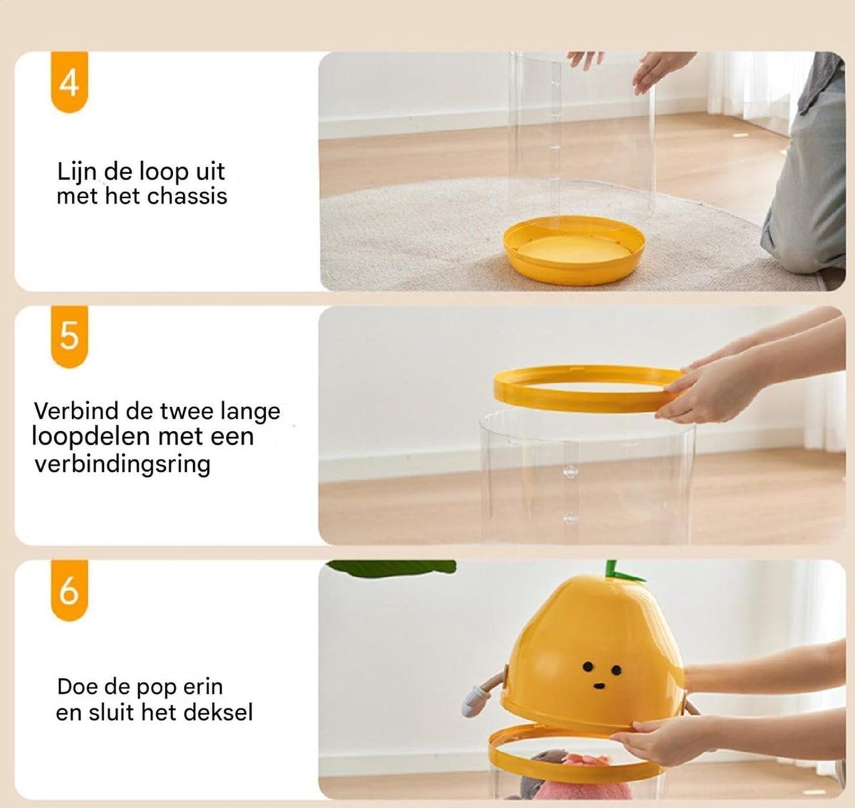 Tube de rangement pour jouets en peluche – Organiseur transparent pour animaux en peluche, tube de présentation de grande capacité, organiseur de zoo pour animaux en peluche, panier de rangement