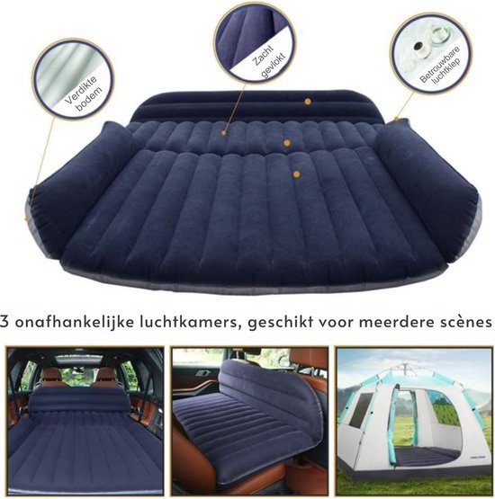 Automatras Opblaasbaar - Voor SUV & Auto - Perfect Voor Reizen & Camping van Adventure Goods — afbeelding 3