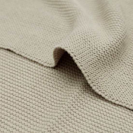 Jollein - Deken Ledikant 100x150cm Basic Knit - Dekentje Baby - Olive Green van Jollein — afbeelding 5