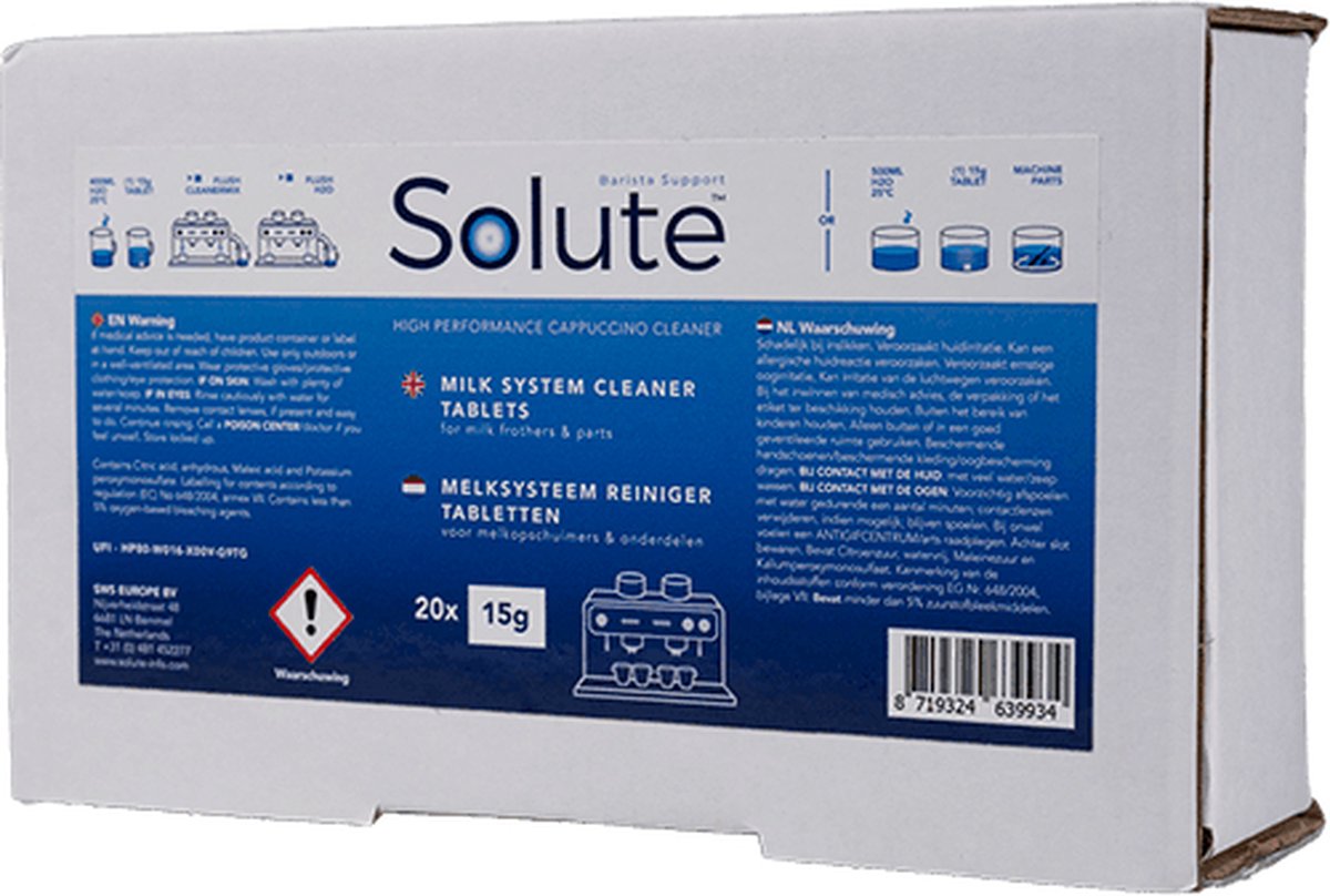 Solute melksysteem tabletten 20x15g