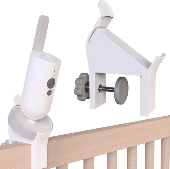 Houder voor Philips Avent Connected SCD923/26 - Babyfoonhouder - Versie 2 - Voor bedrand van 10 tot 42mm - o.a. voor Sniglar