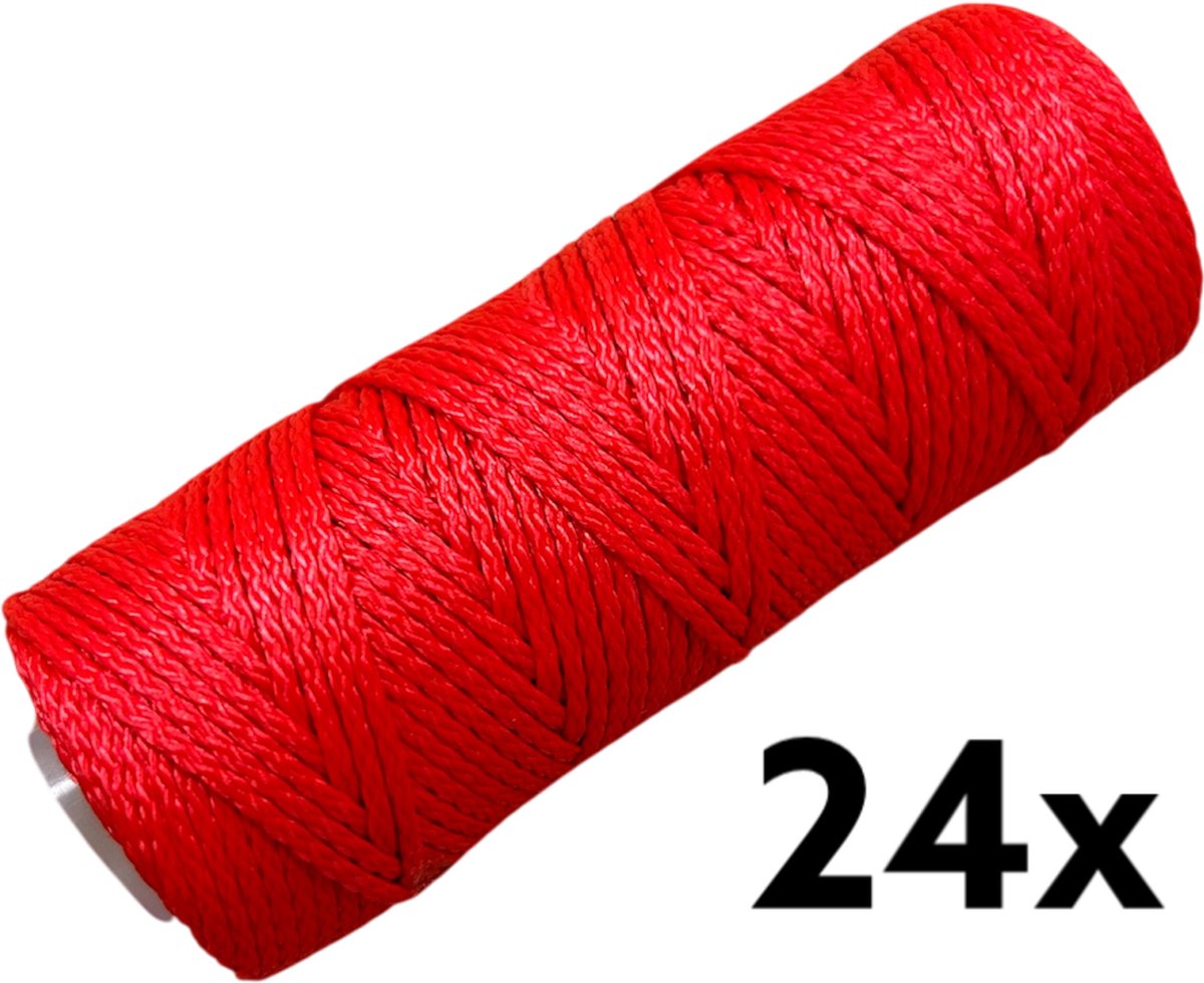 Metselkoord - Rood - 1,1mm x 50mtr - Doos 24 stuks