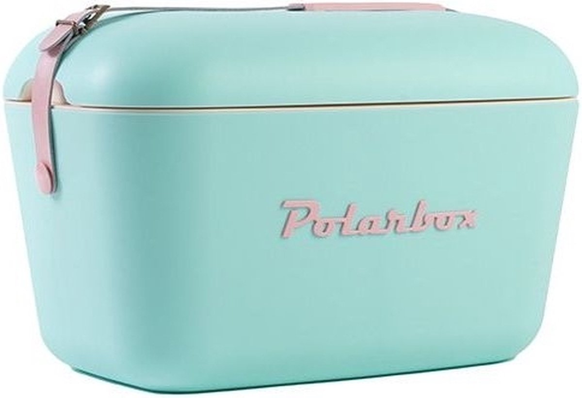 Polarbox Koelbox met Schouderband - Pastelgroen - 12 Liter - 40x26x(H)23cm