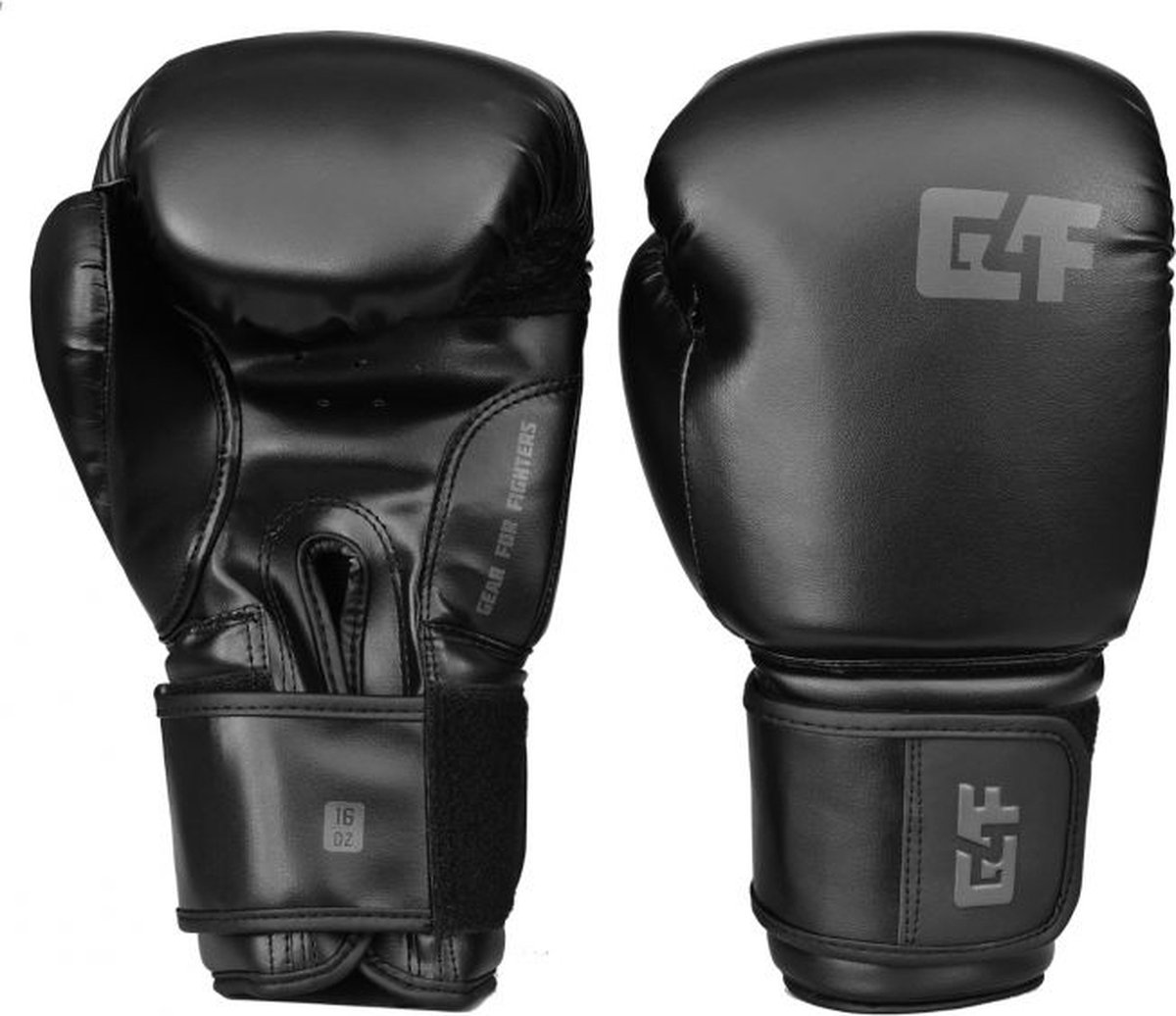 G4F - Bokshandschoenen - Kickboks Handschoenen - en Starter - Zwart/Grijs - 14 Oz