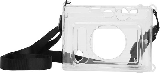 VOVMOEYA Camerahoes voor Fujifilm X100VI met verstelbare schouderband, Fuji PU lederen halve camerahoes, stijlvolle beschermende draagbare