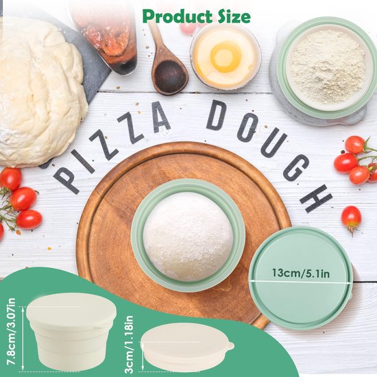 RoyalFay® Pizzaballenbox Piccolo 10er Set – Gärboxen mit Deckel Farbe Granit – lebensmittelechte Mealprepbox für Pizzateigballen & Zutaten – stapelbar, BPA-frei & Made in EU