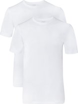 OLYMP  T-shirts (2-Pack) - O-neck - wit -  Maat XXXXL