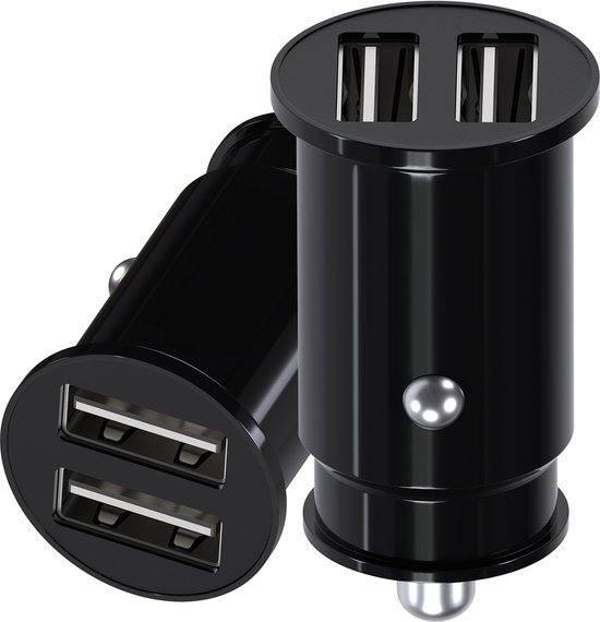 MMOBIEL Multi Compacte 2.0 Auto Oplader [2 Stuks] Lader Dual USB Port Sigaretten Aansteker Adapter Compatibel met Elektronische Apparaten
