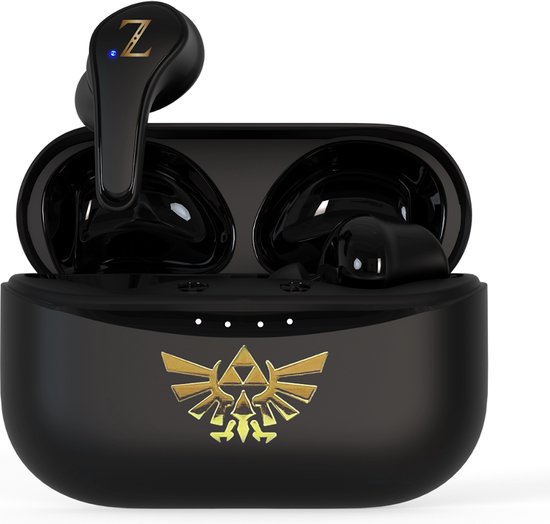 Zelda - draadloze oordopjes | earpods - met oplaadcase - touch control - extra eartips - TWS (zwart)
