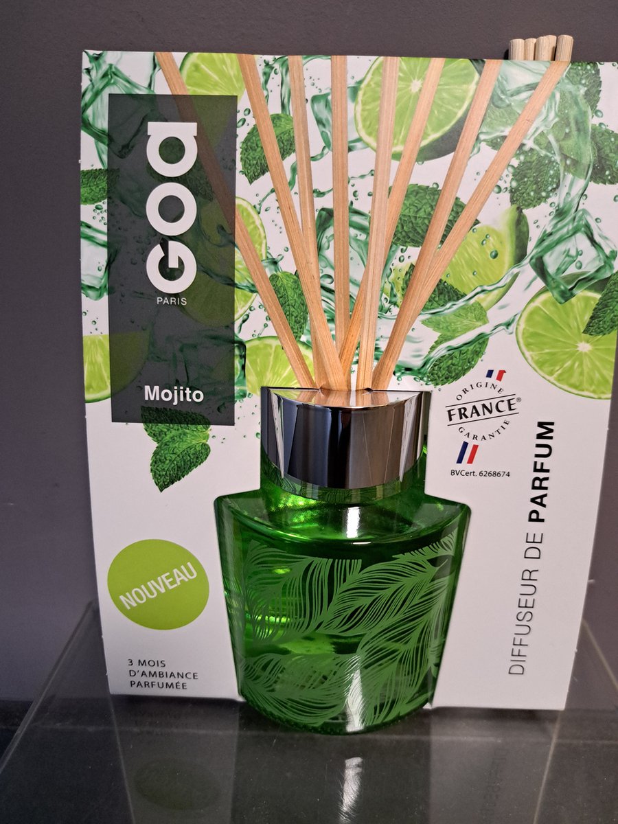 geurstokjes goa mojito - citroen - limoen - rum - rietsuiker - tonkaboon - cederhout