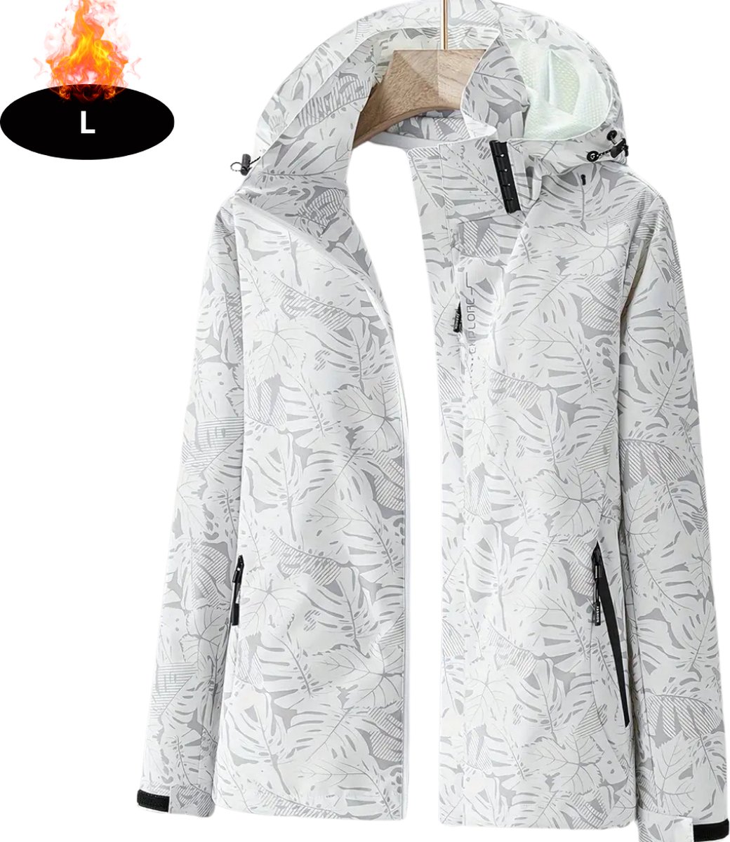 Nivard Windjas Heren Parka Lente & Herfst Jas Volwassen Windjack Windbreaker Outdoor Wit