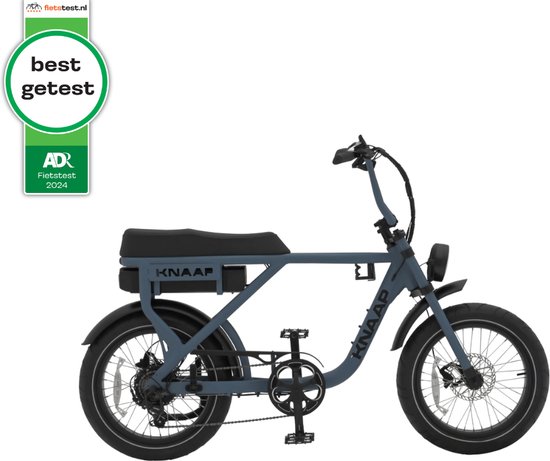 KNAAP - AMS X ICE BLUE + Front rack - Elektrische fatbike - Best getest 2024 - Rijklaar - 2 jaar garantie - Lid van RAI vereniging