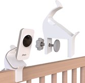 Houder geschikt voor Alecto DVM-71 - Babyfoonhouder - Versie 2 - Voor bedrand van 10 tot 42mm - o.a. geschikt voor Ikea Sniglar