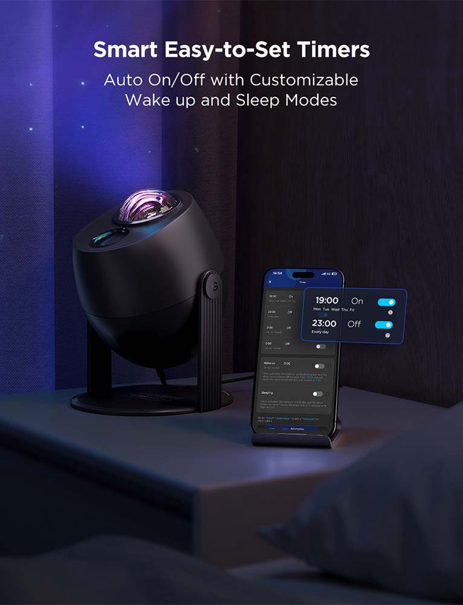 Govee sterrenprojector Matter RGBW - aurora projector – foto 6