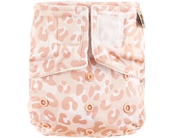 HappyBear | All In One wasbare luier - Roar | One Size - 4kg t/m 15kg | Te gebruiken vanaf geboorte tot zindelijkheid | Dubbele lekgoten - minder kans op lekkages | Handige klittenbandsluiting