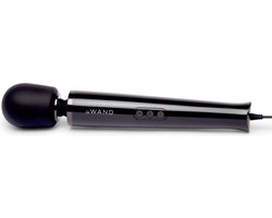 Le Wand Powerful Plug-In Vibrerende Massage Vibrator Zwart