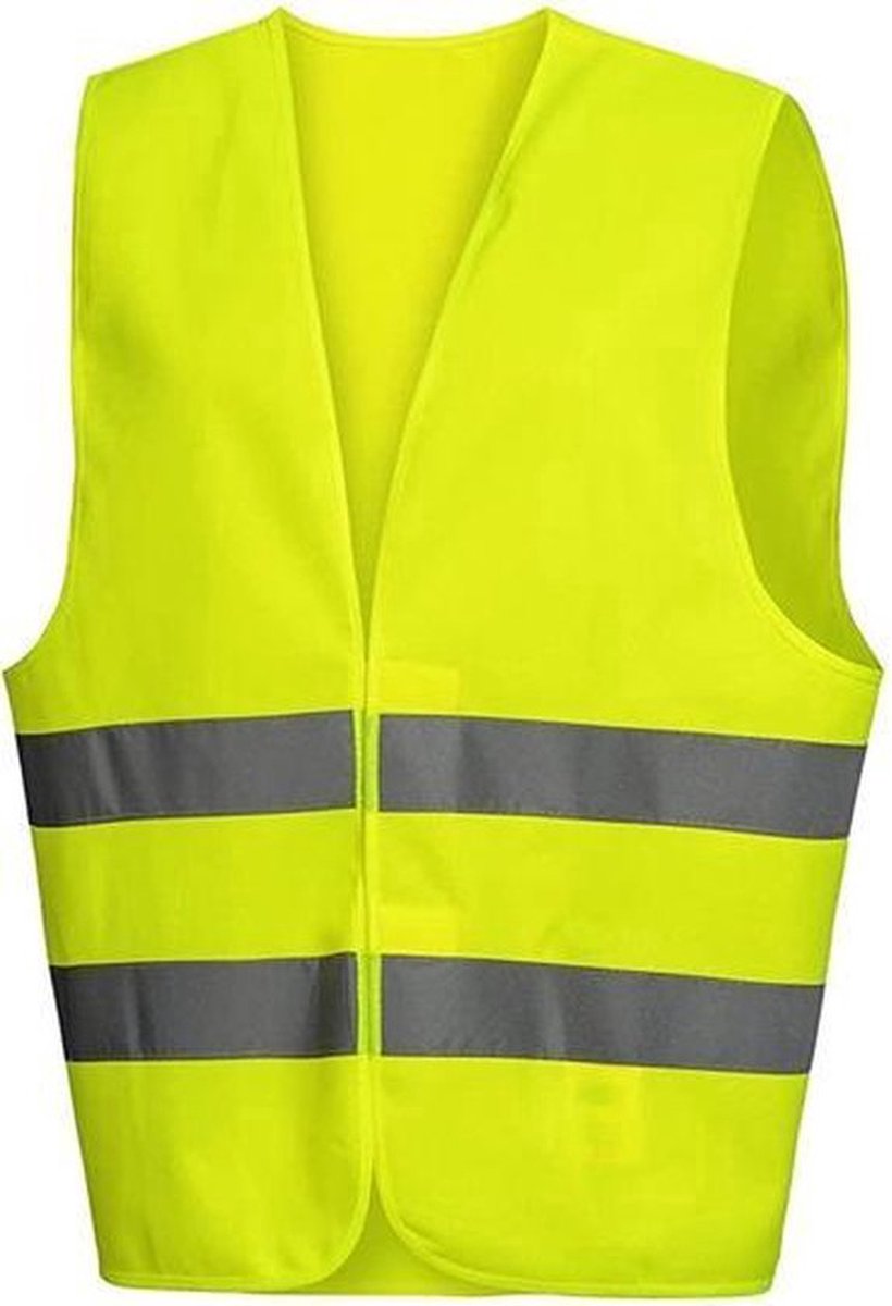 Doodadeals® - 1x Veiligheidshesje XXL voor Volwassenen – Veiligheidsvest – Auto – Gele Hesjes – Extra groot