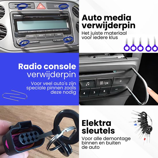 Jaxavo - Auto Gereedschapset 238-Delig - Interieur demontage - Auto trim verwijdering gereedschap - Blekleding clips - trim removal tool