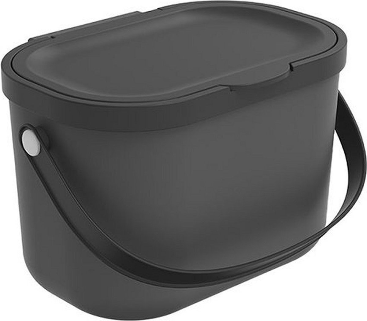 Goedkoopste Rotho - Afvalbak - Compostemmer - biologische afvalbakje - 3,2 L - Antraciet