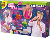 SES Creative Studio Lab Zelf Nagellak Maken - 5 Potjes - Vanaf 8 Jaar - Experimenteerset - Goed Uitwasbaar - Schoencadeautjes Sinterklaas