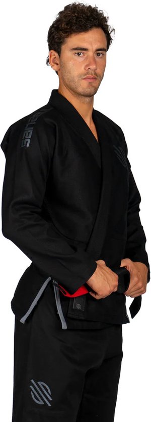 Kimono de Jiu Jitsu Brésilien Léger Sanabul Essential - Coton Pré-rétréci - Approuvé IBJJF - Zwart - Taille A3