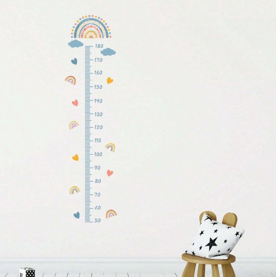 Ruimte groeimeter voor de kinderkamer - – Little Amour kinderkamer behang