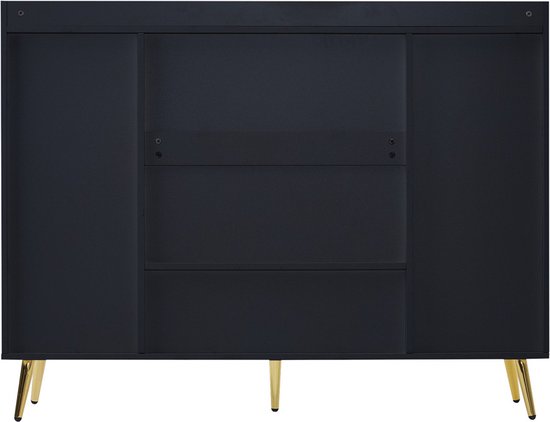 Armoire à chaussures Gotagee avec 2 tiroirs et 4 portes pieds en métal, armoire sur pied