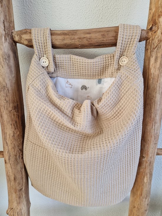 Sac de parc / Sac de rangement pour parc / Sable - Pois / BabyCreations
