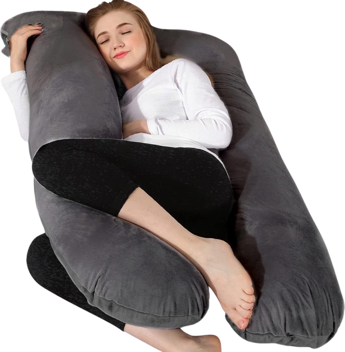 Zwangerschapskussens – Zijslaapkussen - Voedingskussen – Zijslaapkussen volwassenen XXL - Body Pillow - Lichaamskussen – 140 x 70 cm