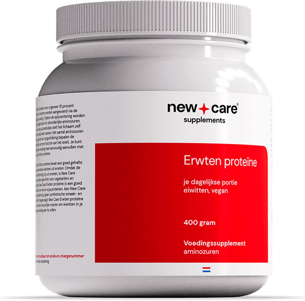 Goedkoopste New Care Erwten proteïne - eiwitten - vanille - 400 gram - vegan