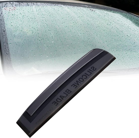 Silicone wisserlip raamwisser waterwisser siliconen lip met handgreep grijs