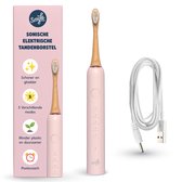 Bol.com Smyle Sonische Elektrische Tandenborstel met Lange Batterijduur en Druksensor - Duurzaam en Effectief Poetsen - Rose aanbieding