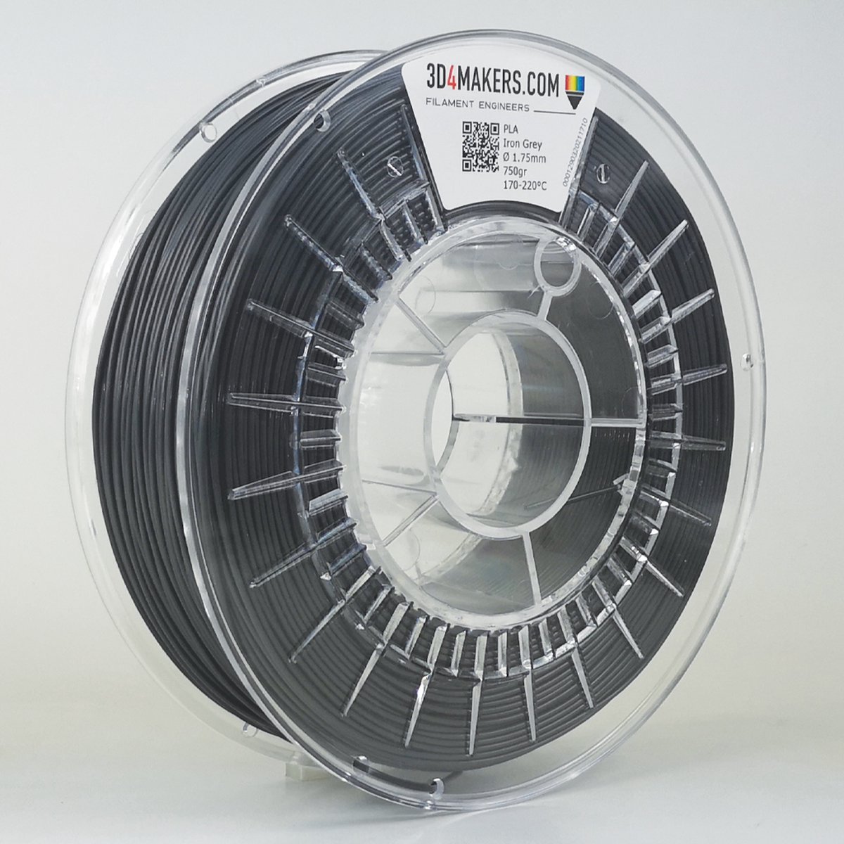 3D4Makers - PLA Filament - 2.85mm - 750 gram - Iron Grey
