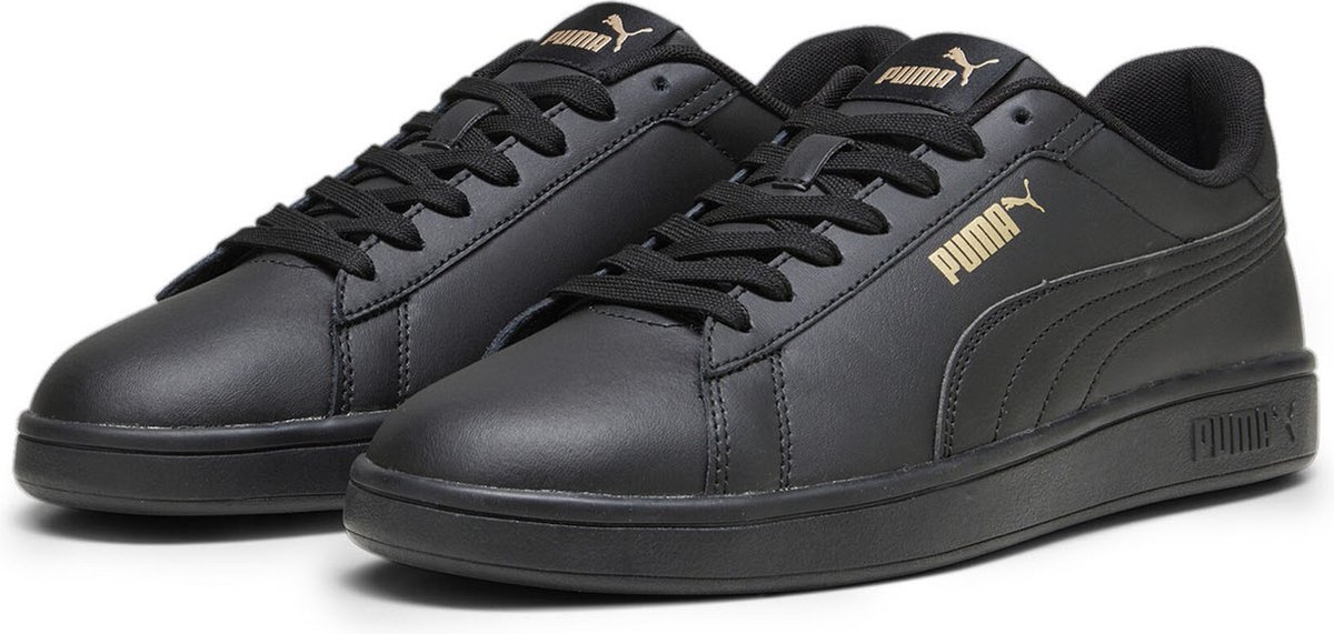 Puma SMASH 3.0 L herensneaker leer 390987 10 Zwart