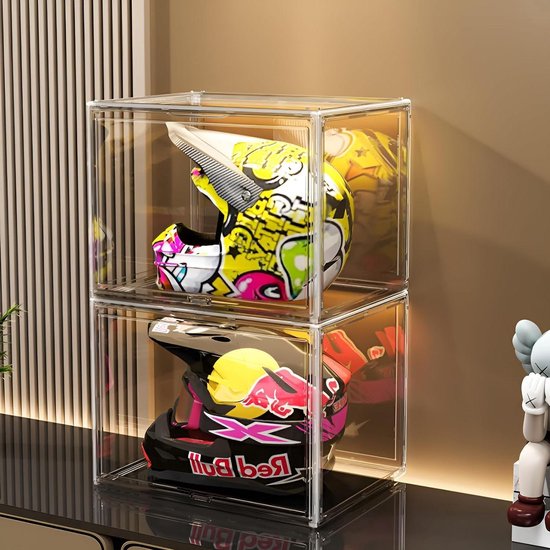 QUARKZMAN Acryl Display Case, 10''x10''x6'' Klarer Display-Box Aufbau Staubdichte Display-Box Aufbewahrungsorganisator für Sammlerstücke Action-Figuren