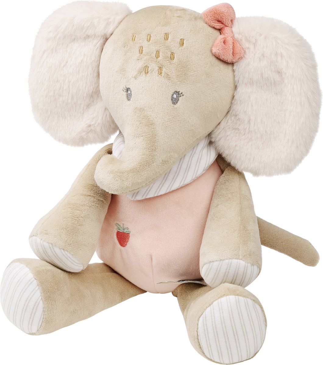 Nattou FLO, ERNEST & OLI Knuffel - Olifant - 29 cm - Roze