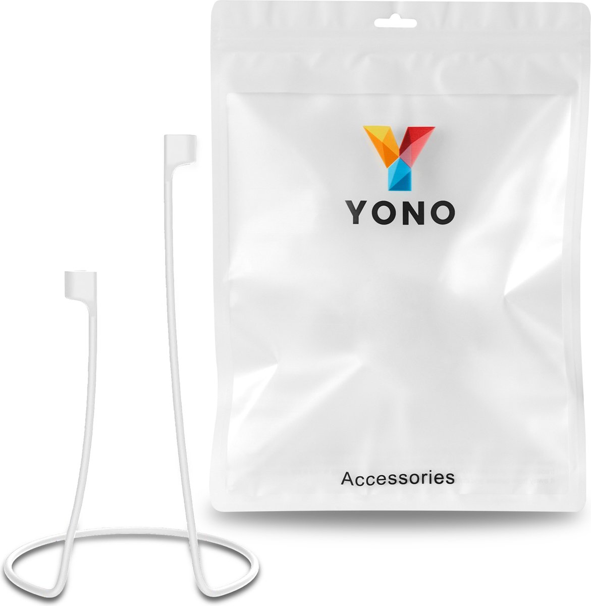 YONO Magnetische Band geschikt voor Apple Airpods - 4 3 2 1 - Pro - Siliconen Koord voor Oordopjes Draadloos - Anti Lost Strap - 80cm - Wit – foto 8