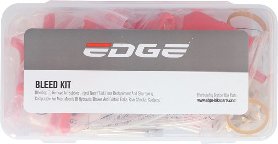 Fiets Ontluchtingsset schijfrem Edge Luxe - met metalen adapterset van Edge — afbeelding 3