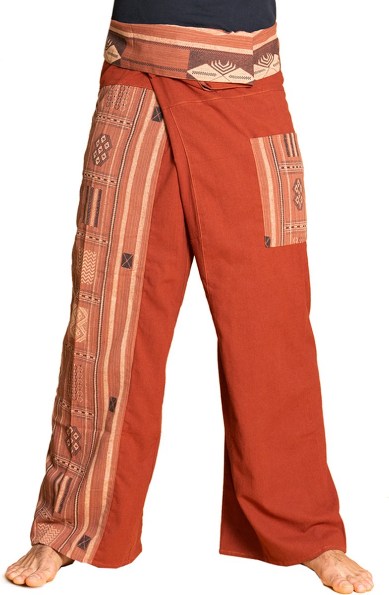 PANASIAM Thaise vissersbroek, weefpatroon, thai fisherman pants, Omslagbroek