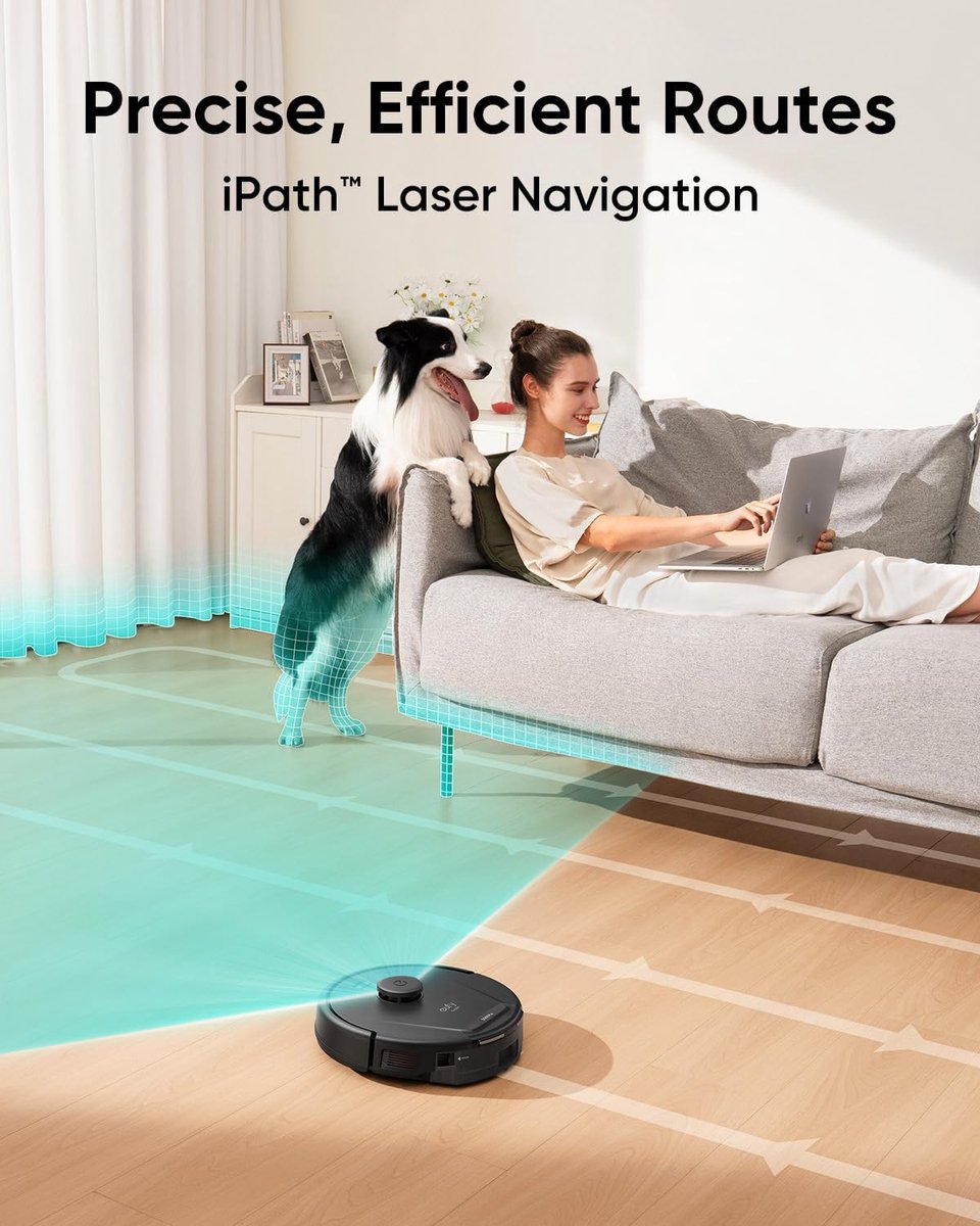 eufy Clean L60 Hybrid SES Robotstofzuiger met dweilfunctie - Robot Vacuum - 5.000 Pa Zuigkracht, Met automatisch leegstation, Bestuurbaar via smartphone — afbeelding 6