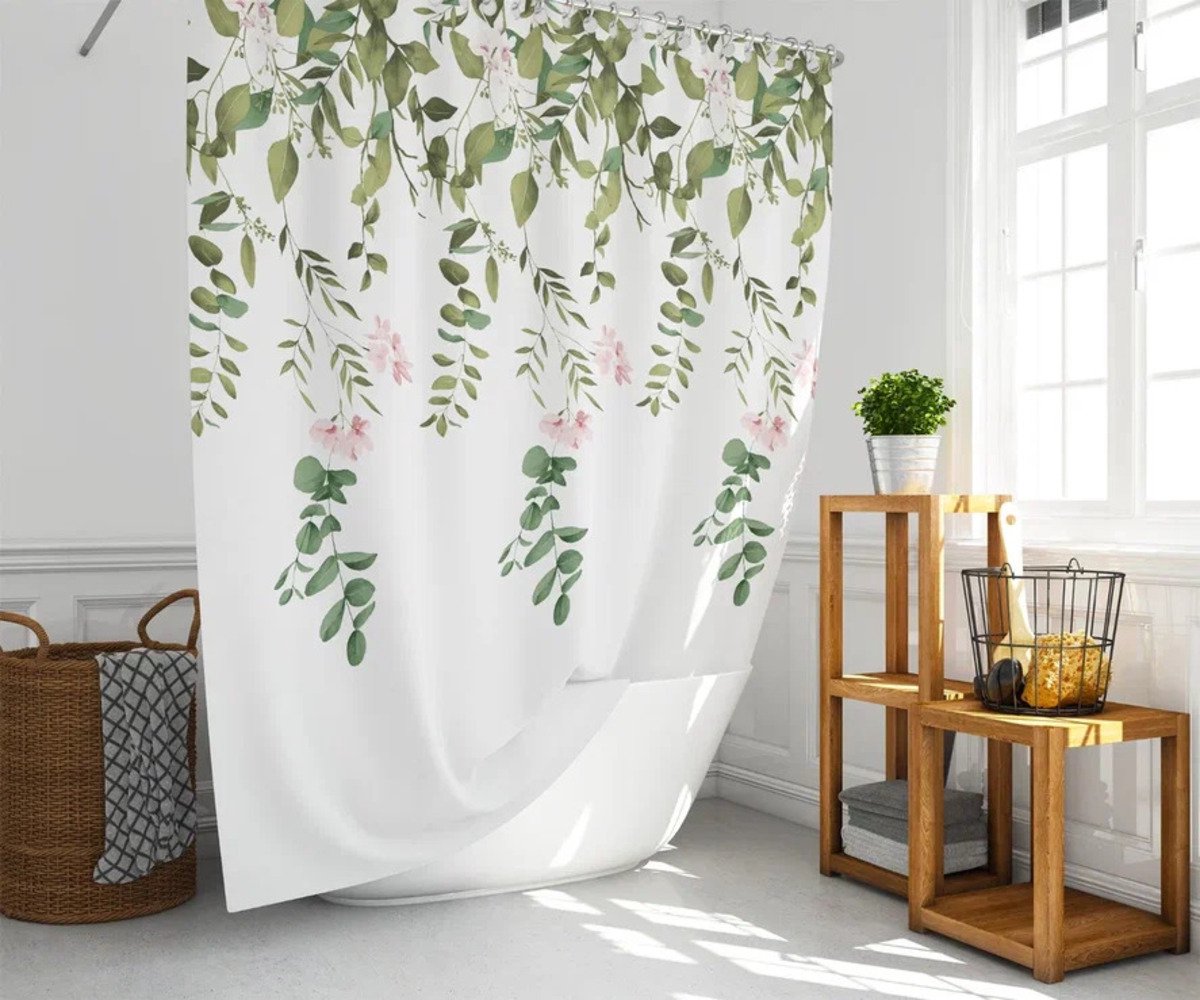 Casabueno Douchegordijn –Modern Waterdicht&Sneldrogend – 120x200 cm – Anti-Schimmel, Wasbaar, Duurzaam – Wit - Shower Curtain Badkamer - 7184