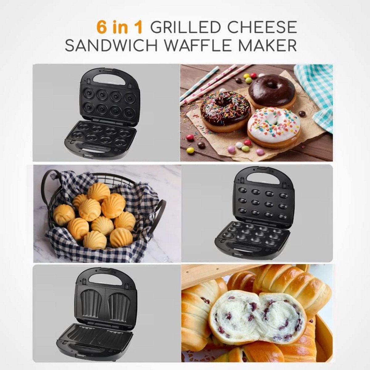 Contactgrill met uitneembare platen - Tosti ijzer thumbnail 5