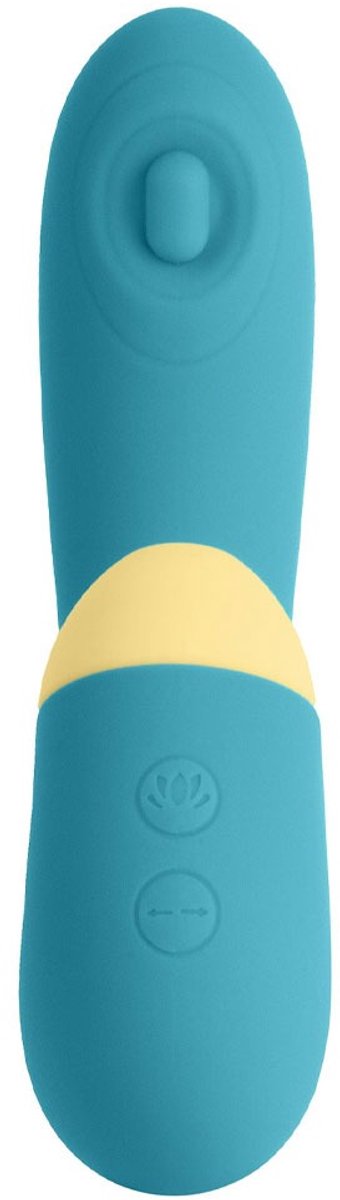 S Pleasures – Blizzard Suction Dual Massager – Turquoise