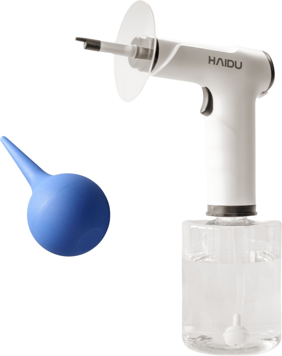 HAIDU Oorsmeer Verwijderaar Pro Plus + Oor Luchtblazer – Ear Cleaner met Camera – Oorspuit – 500ml Reservoir – Premium