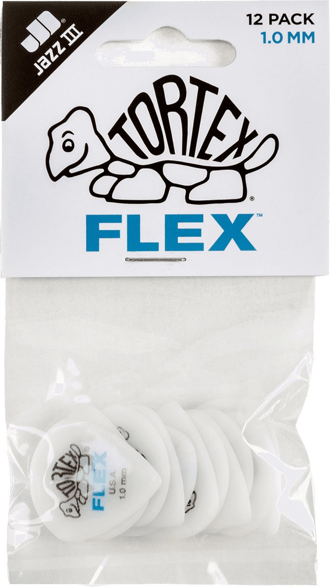 Jim Dunlop - Flex Jazz III - Plectrum - 1.00 mm - 12-pack