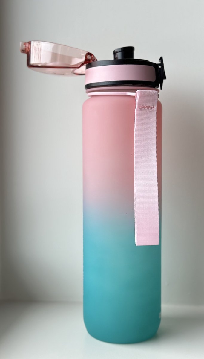 SWRTS® Drinkfles - Waterfles - Sportdrink fles - 1L drinkfles - Lichtgewicht drinkfles - Lekvrije drinkfles - Kinderfles - Drinkfles kinderen -